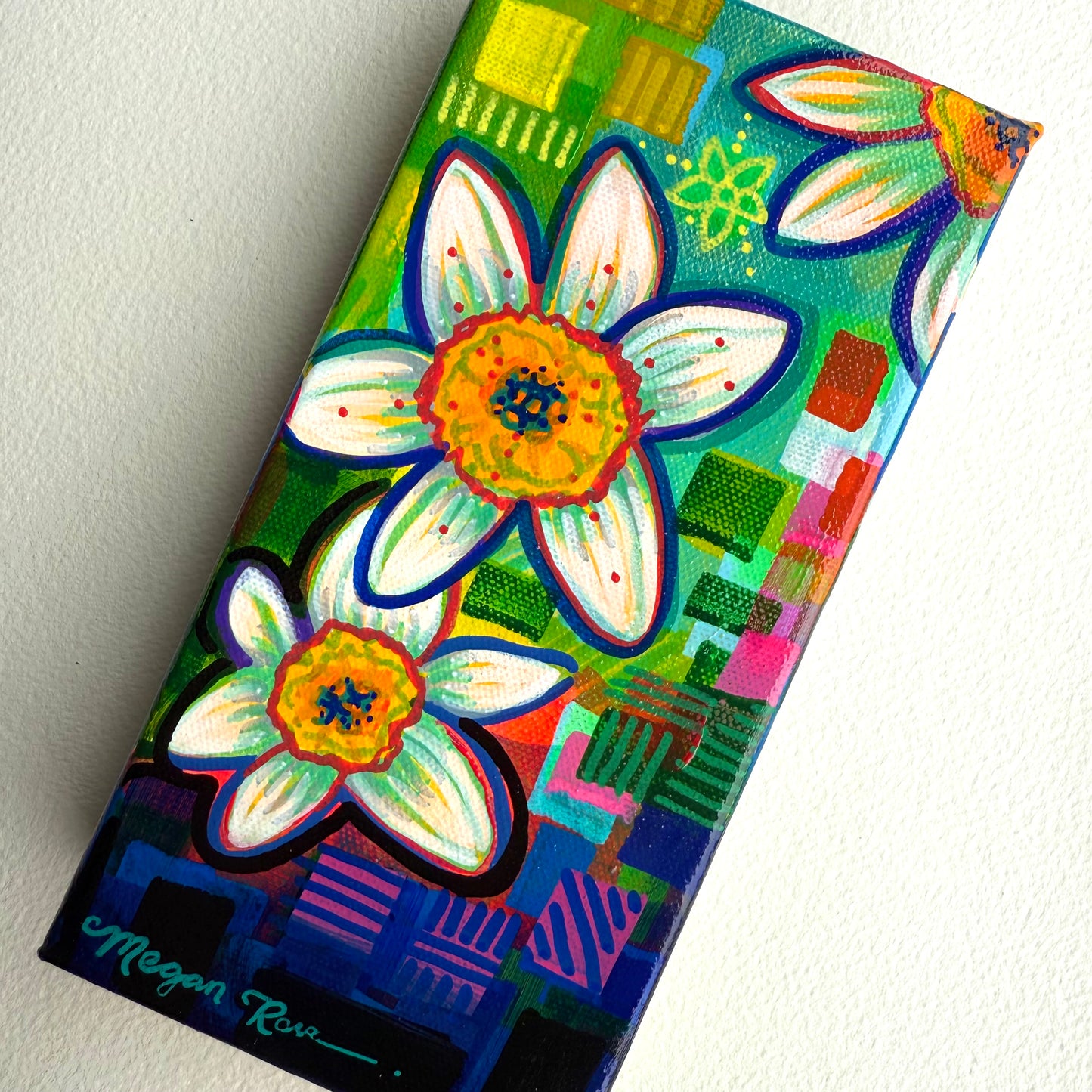Dainty Daffodils #4 Original Painting | Floral Acrylic Painting