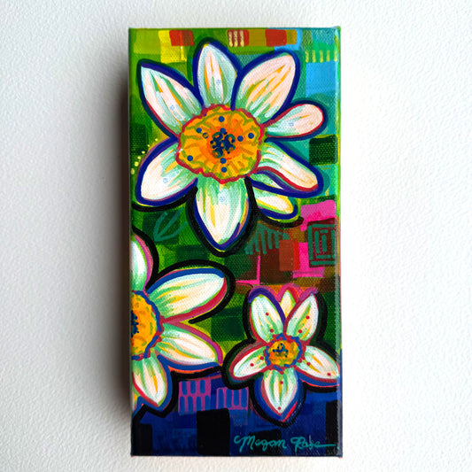 Dainty Daffodils #3 Original Painting | Floral Acrylic Painting