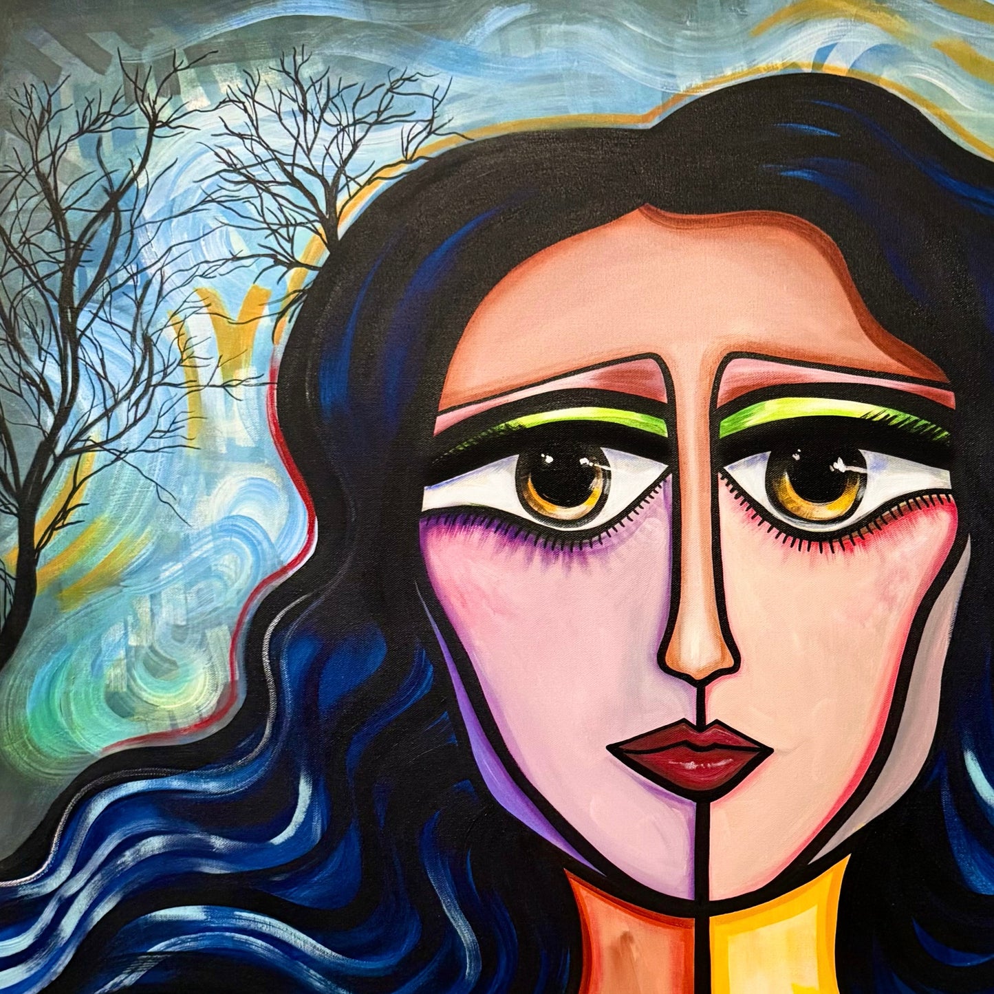 She Slept Beneath A Tree #2 Original Painting | Feminine Abstraction Collection