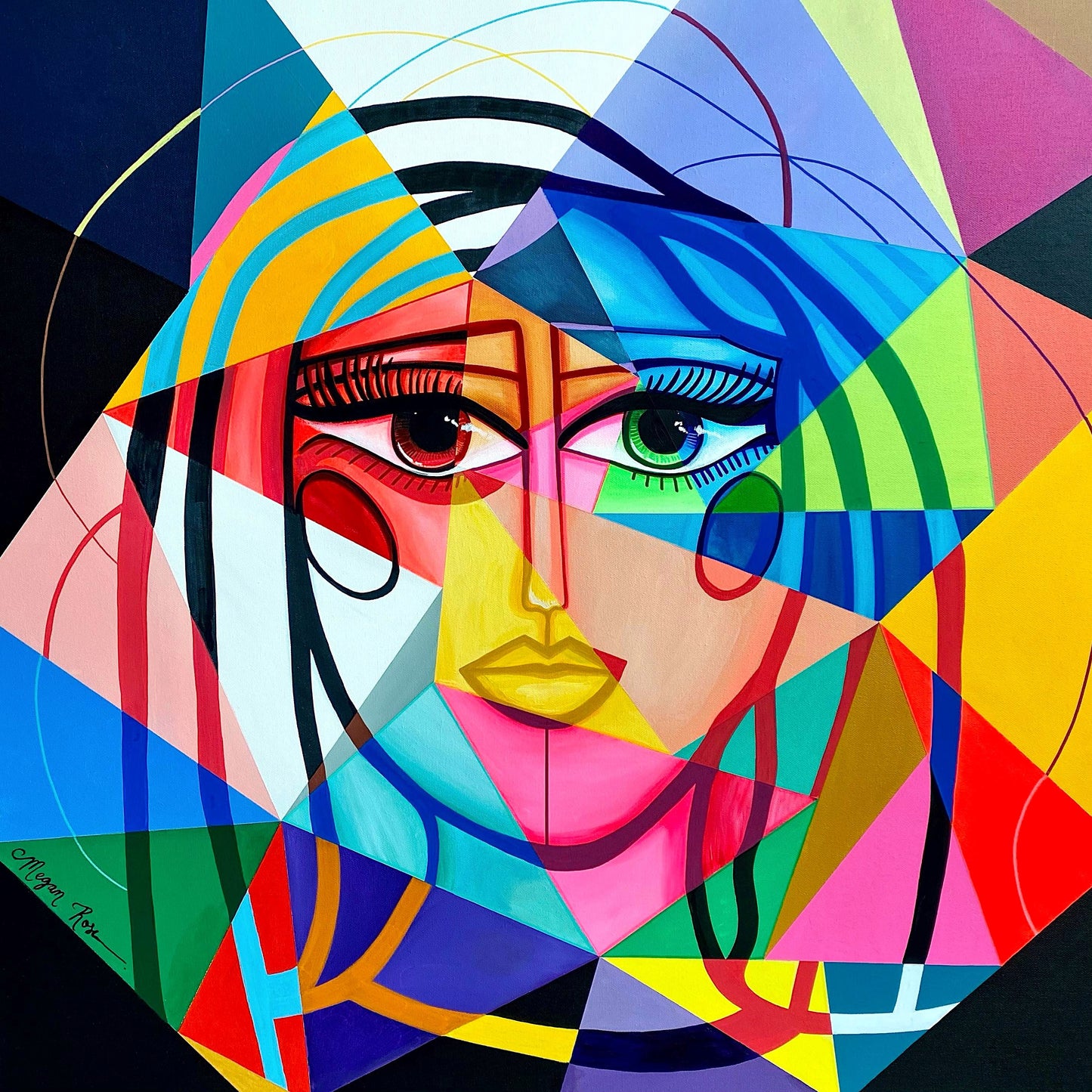 Kaleidoscope Eyes Original Painting | Feminine Abstraction Collection