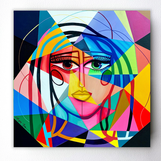 Kaleidoscope Eyes Original Painting | Feminine Abstraction Collection