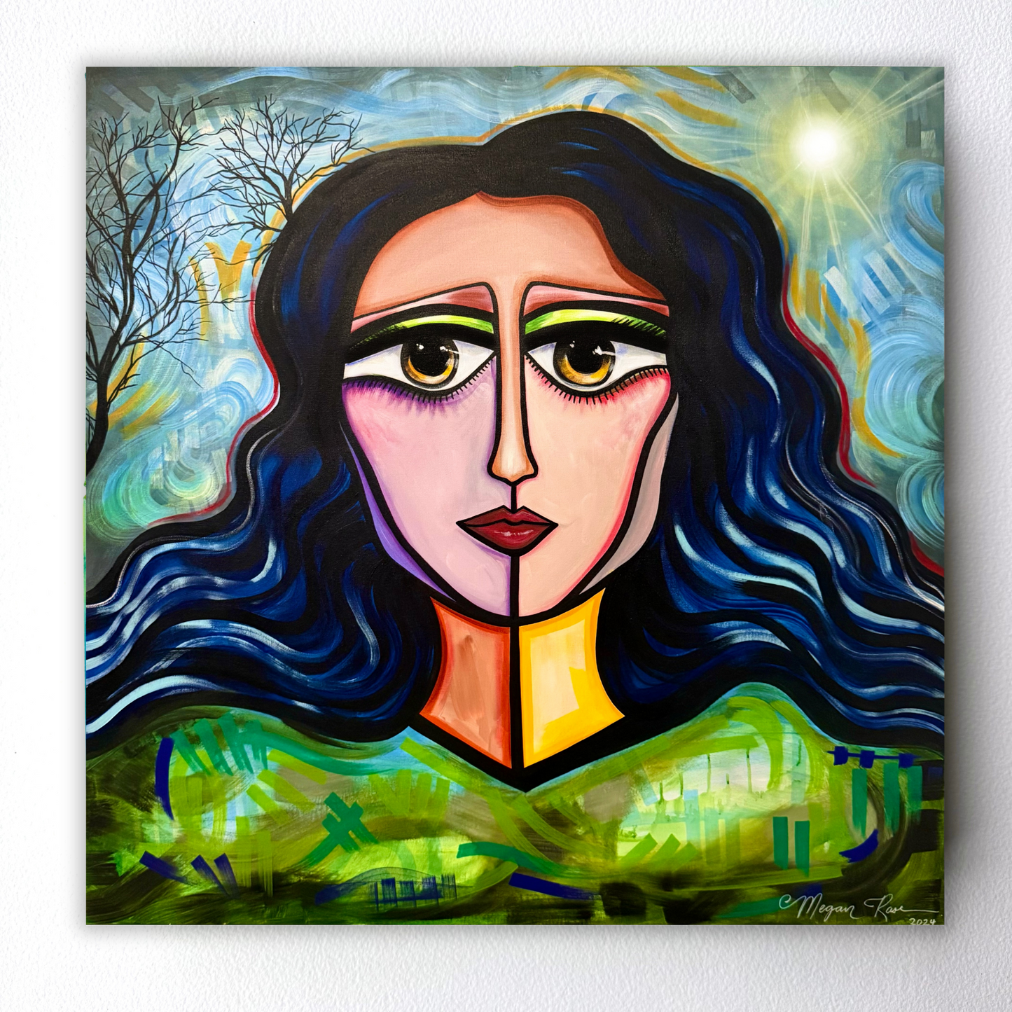 She Slept Beneath A Tree #2 Original Painting | Feminine Abstraction Collection