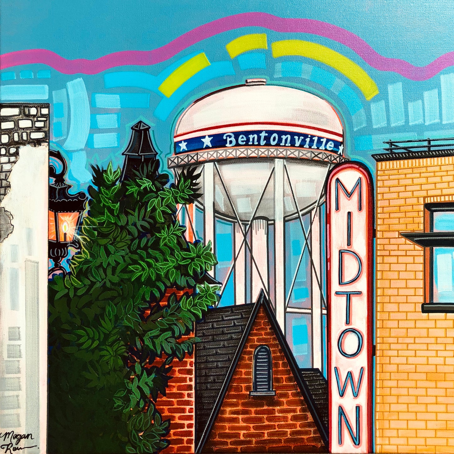 Midtown Original Painting | Bentonville Arkansas Art