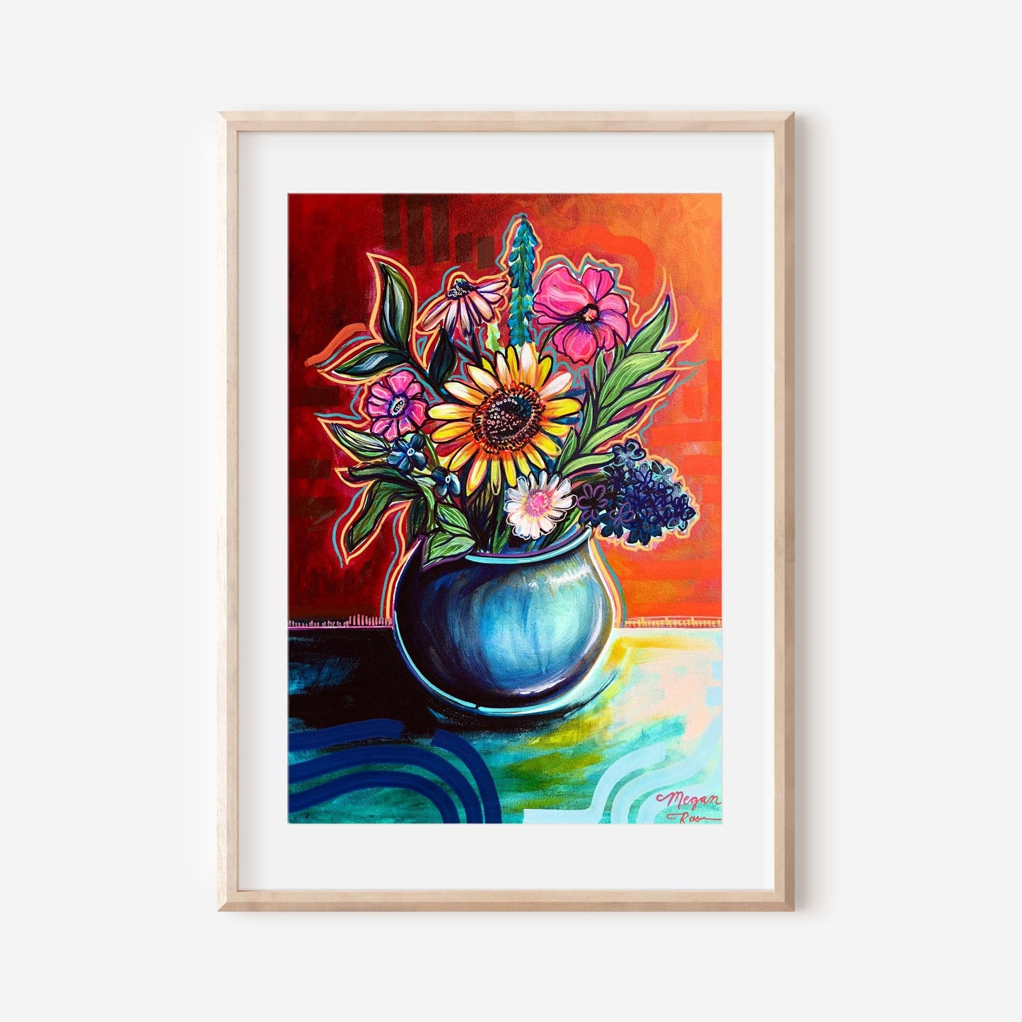 In Full Bloom Original Painting | Floral Acrylic Painting