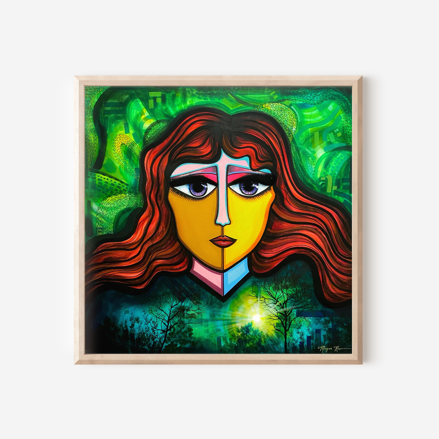 She Slept Beneath A Tree Original Painting | Feminine Abstraction Collection