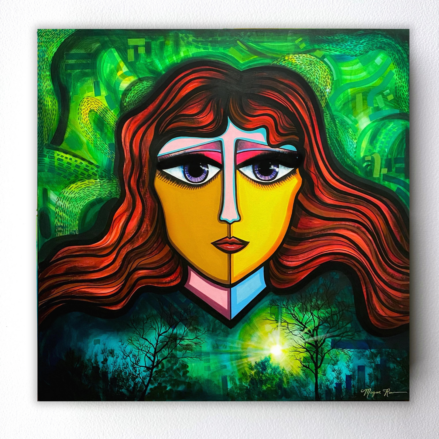 She Slept Beneath A Tree Original Painting | Feminine Abstraction Collection