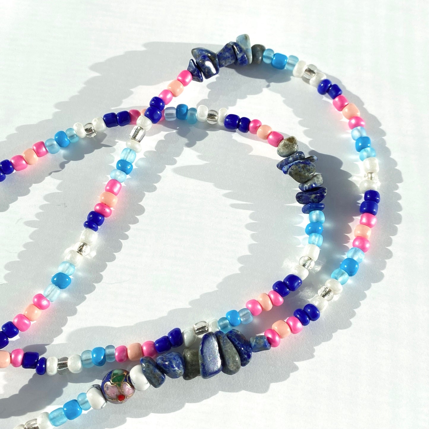 Midge Glass Beaded Necklace | Feminine Abstraction Collection