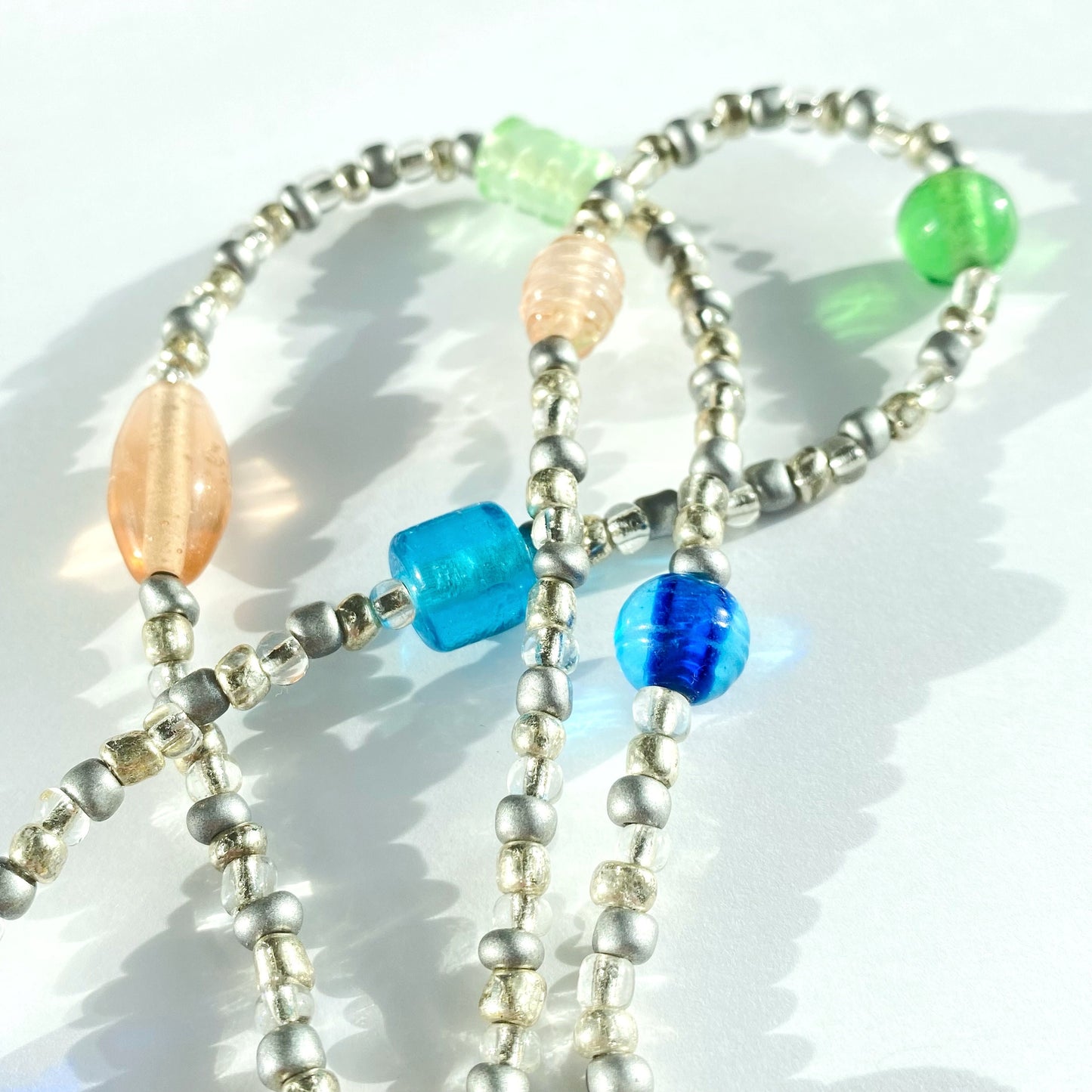 Eleanor Glass Beaded Necklace | Feminine Abstraction Collection