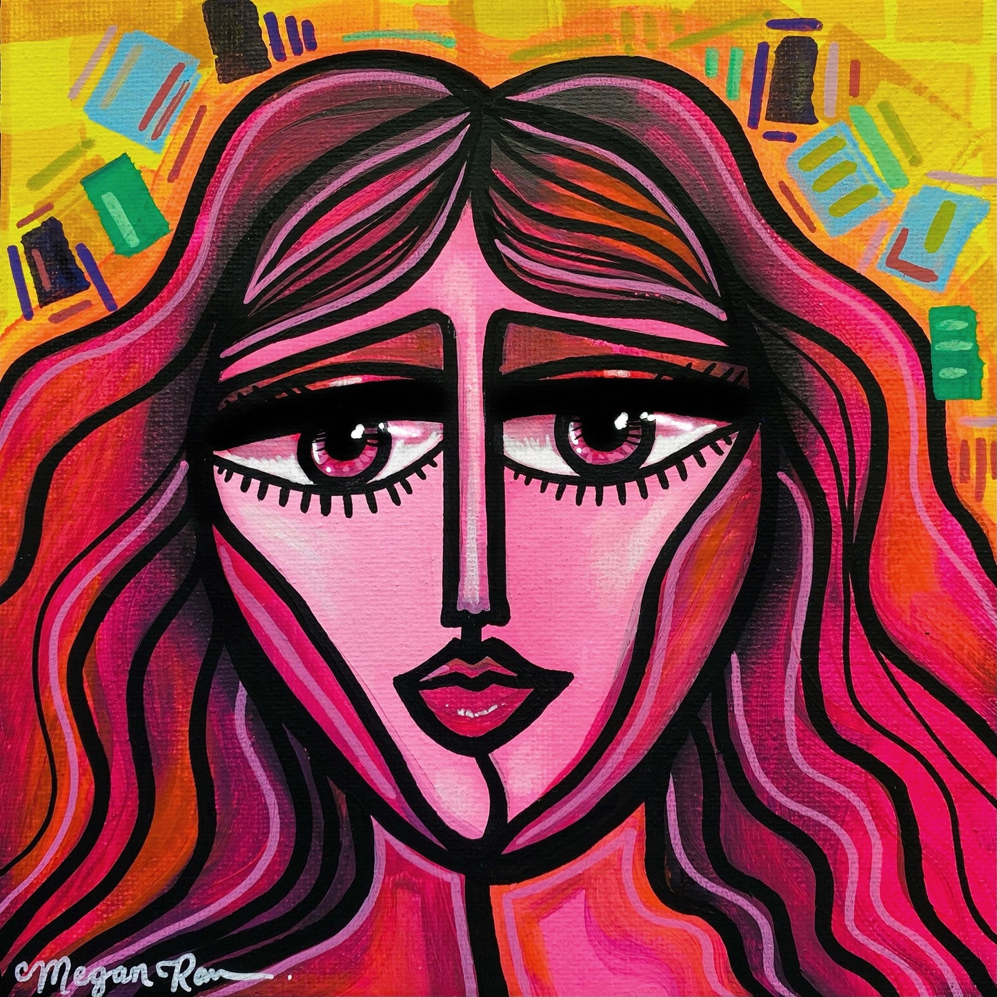 She Is Fierce Original Painting | Feminine Abstraction Collection